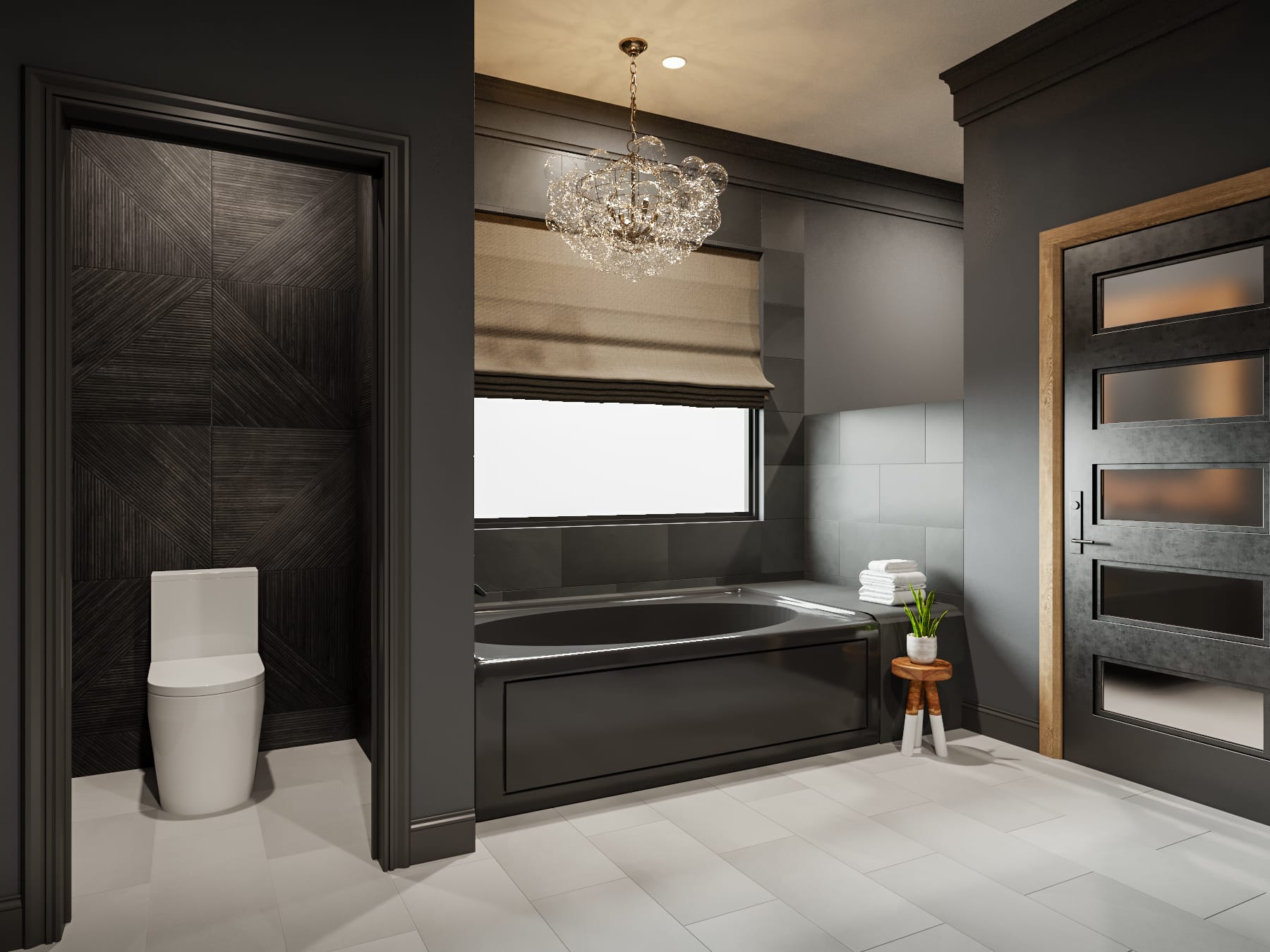 Before & After: Moody Master Bathroom Remodel - Decorilla Online ...
