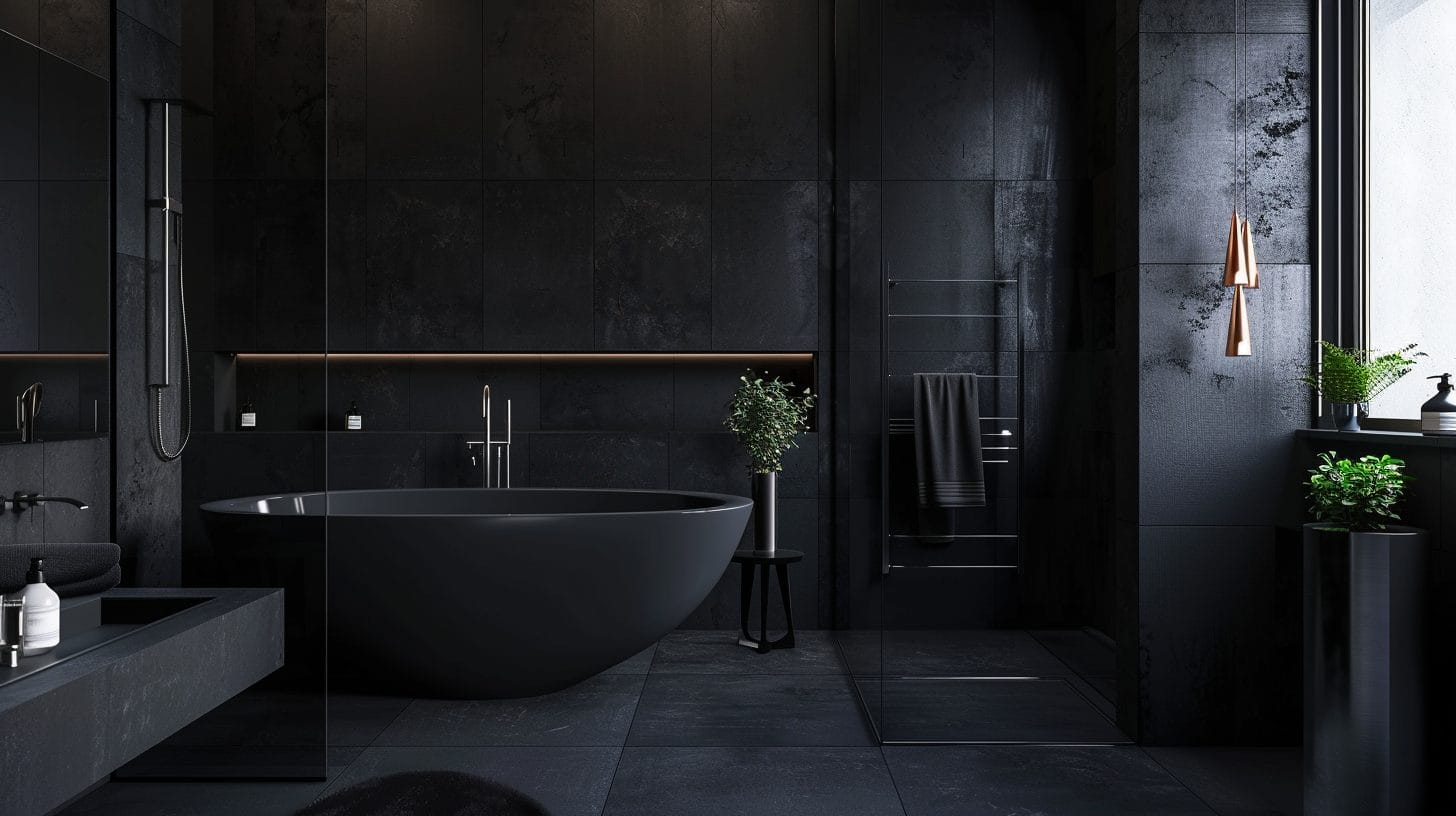 Before & After: Moody Master Bathroom Remodel