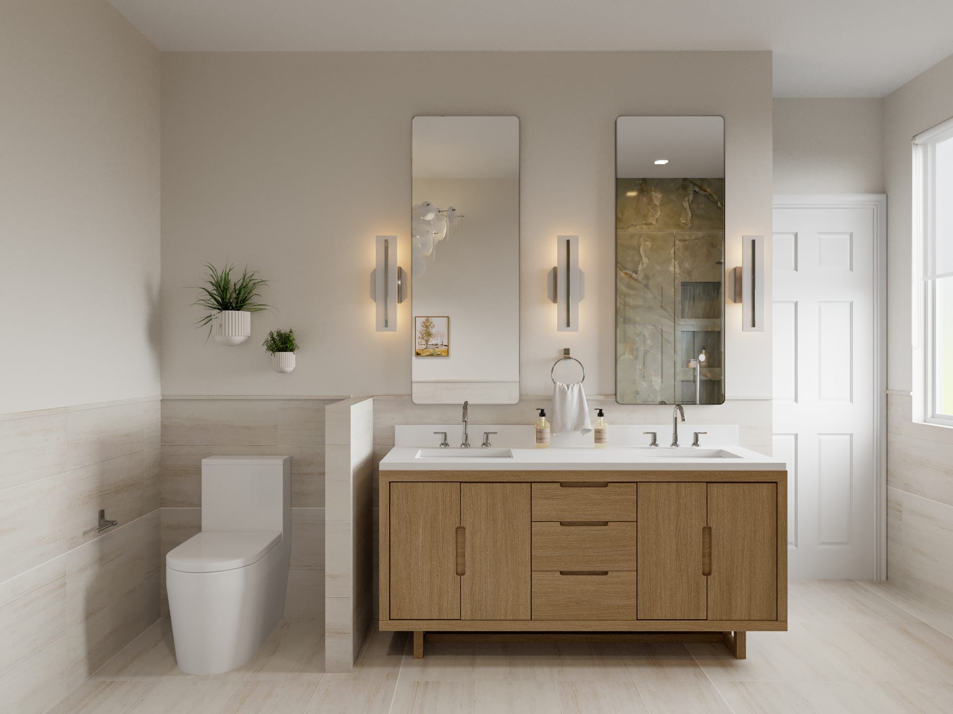 Before & After: Serene Bathroom Ideas - Decorilla Online Interior Design