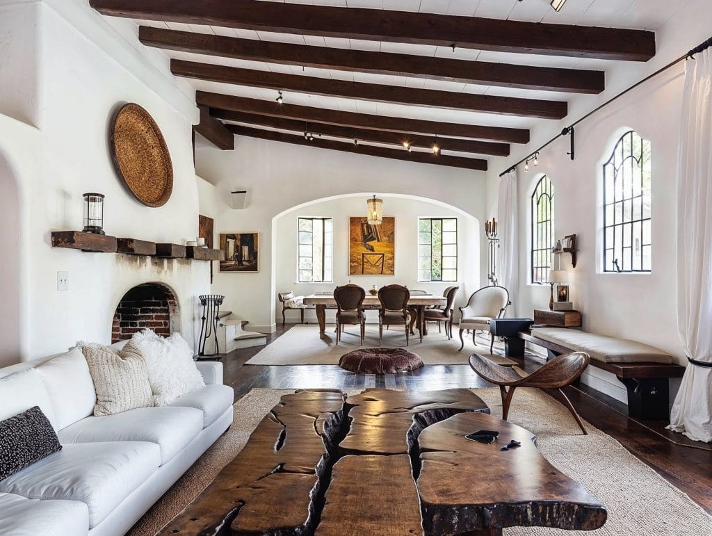 Spanish rustic interior design living room by Decorilla