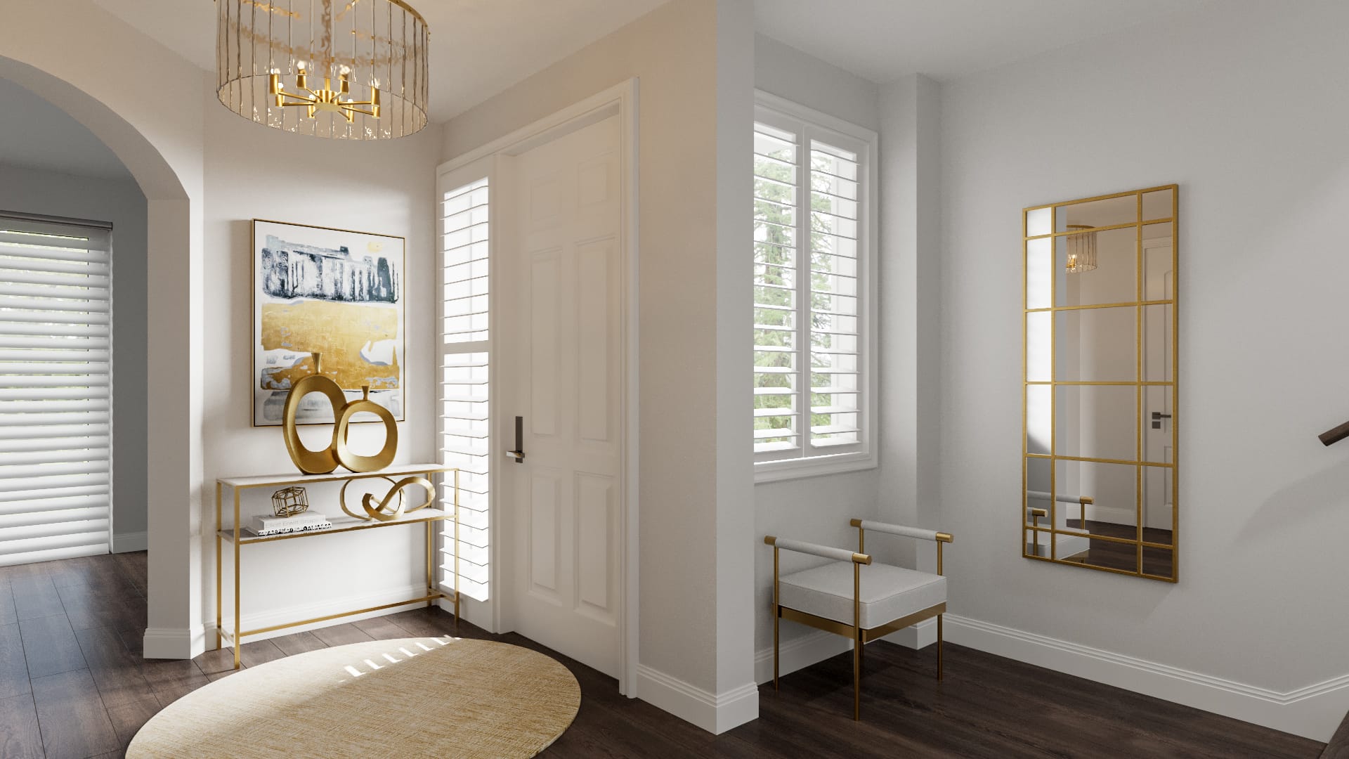 Before & After: Glam Townhouse Interior Design - Decorilla Online ...