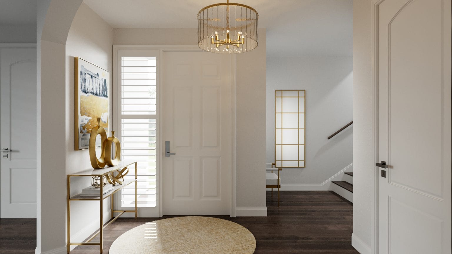 Before & After: Glam Townhouse Interior Design - Decorilla Online ...
