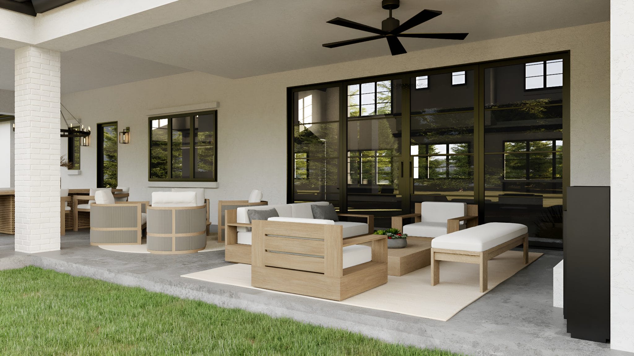 Before & After: Back Patio Design + Hallway and Master Closet