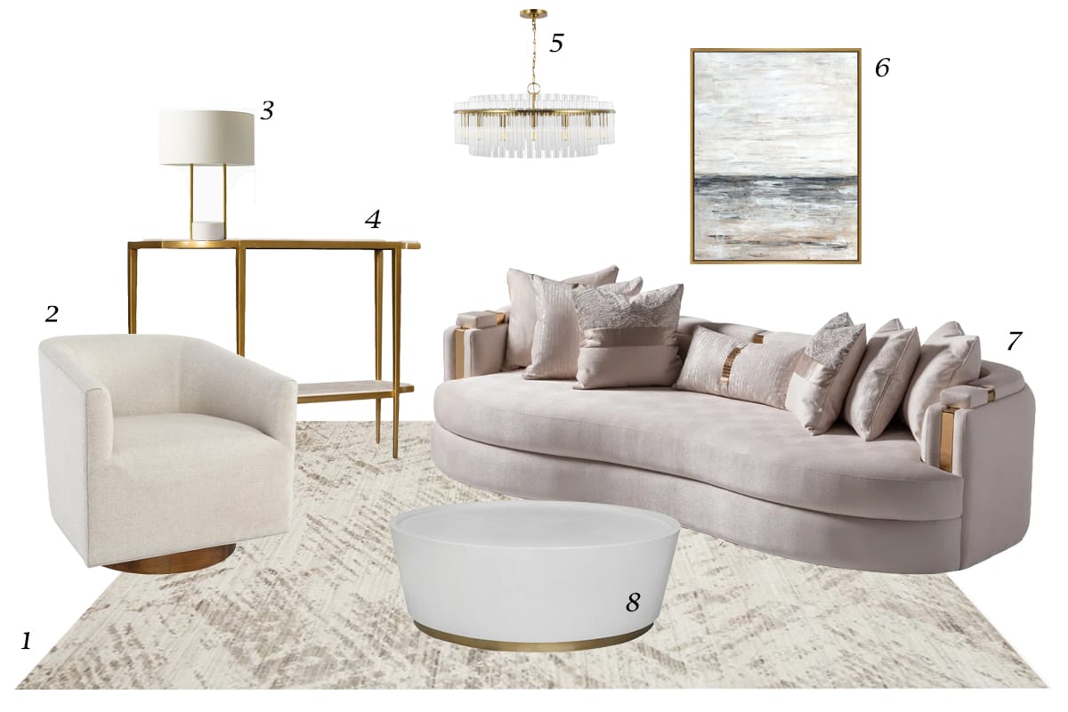 View of Before & After: Glam Townhouse Interior Design - Decorilla Online ...