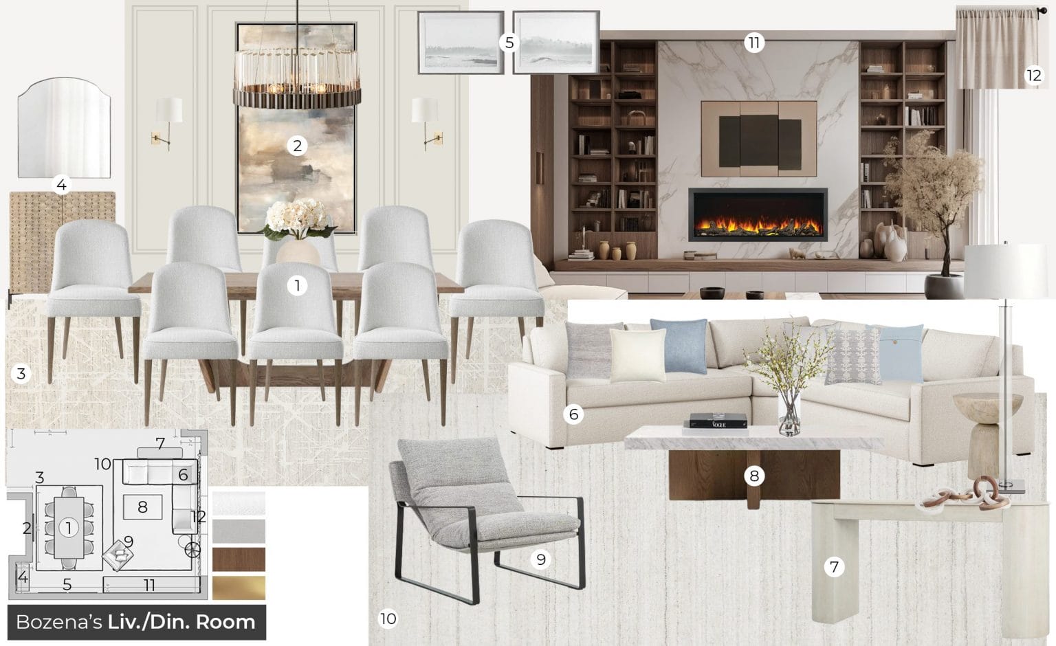 Before & After: Glam Townhouse Interior Design - Decorilla Online ...