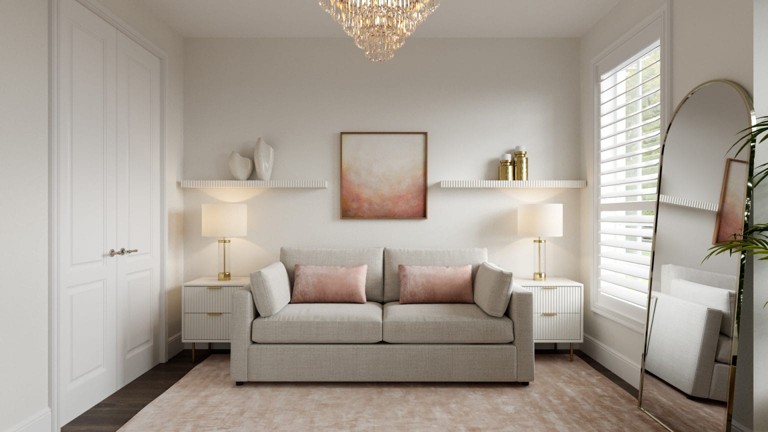 Before & After: Glam Townhouse Interior Design - Decorilla Online ...