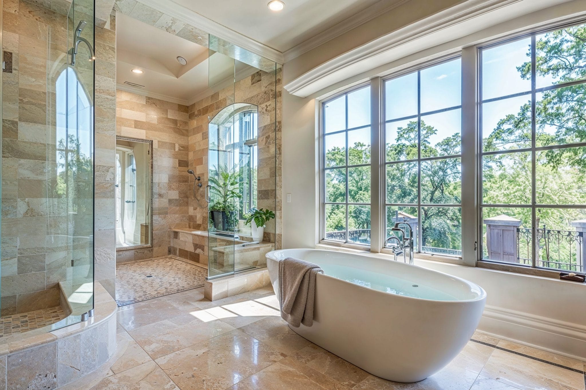 Bathroom Trends 2025 20 Fresh Ideas For A Stylish Retreat Decorilla Modern Spa Like Bathroom Trends 2025 By DECORILLA 2048x1365 