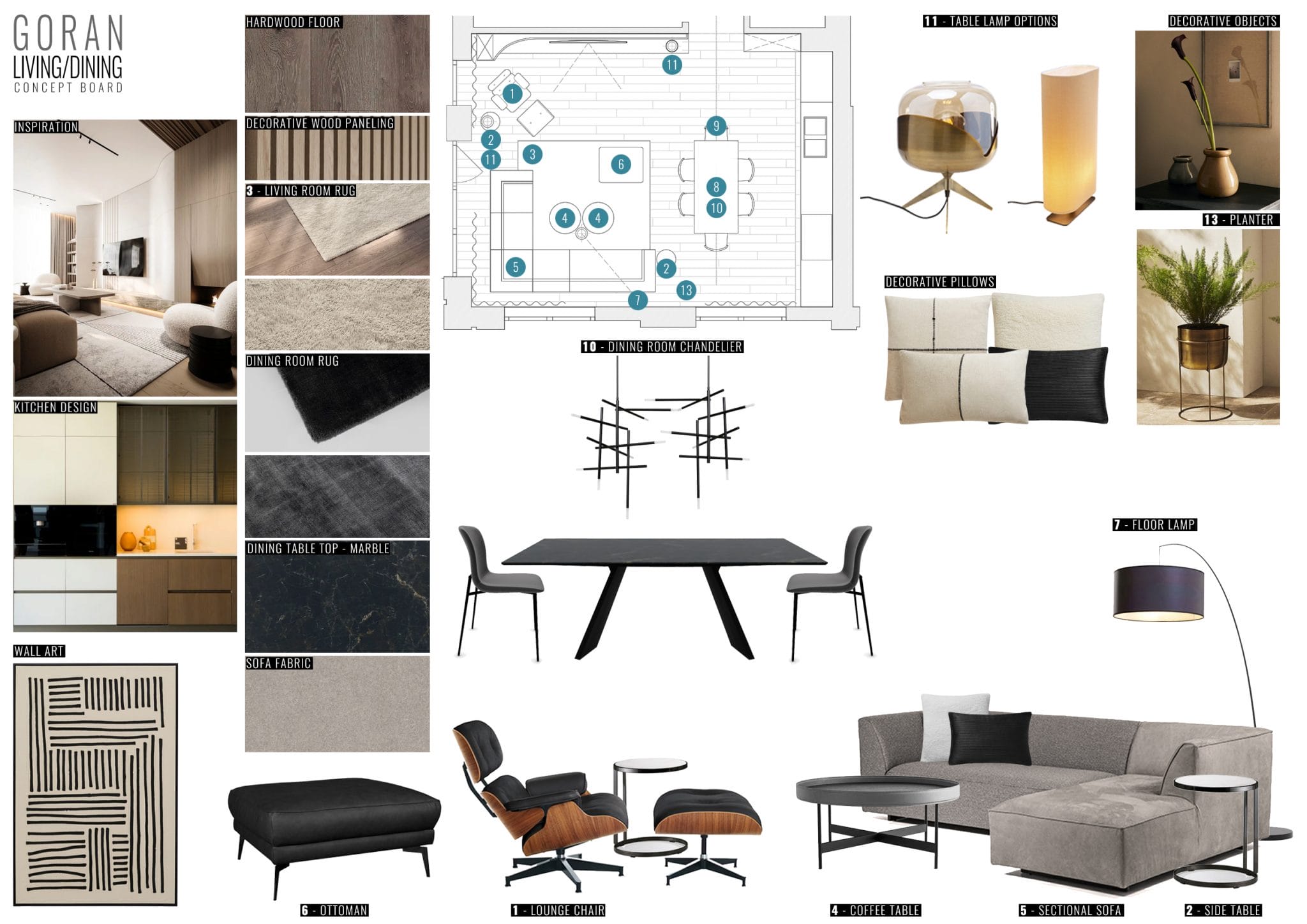 Before & After: Modern Minimalist Living Room, Dining Room & Bedroom