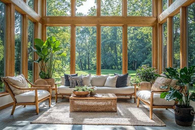Before & After: Relaxing Sunroom Interior Design - Decorilla Online ...