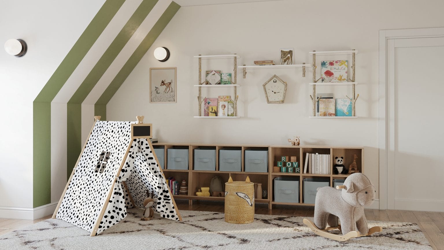 Before & After: Adorable Forest-Themed Nursery
