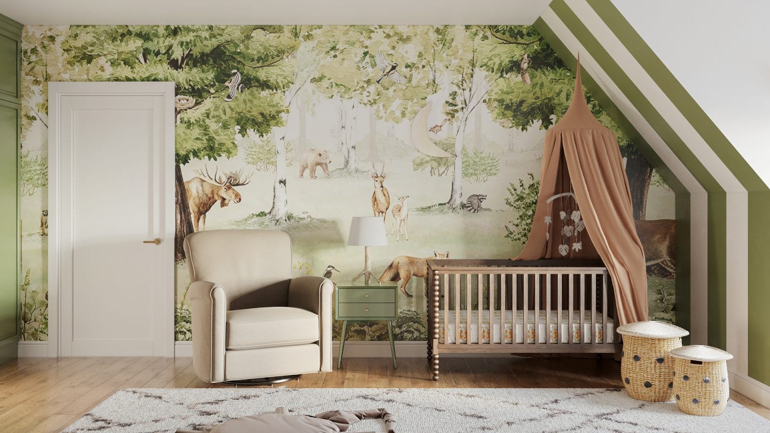 Before & After: Adorable Forest-Themed Nursery