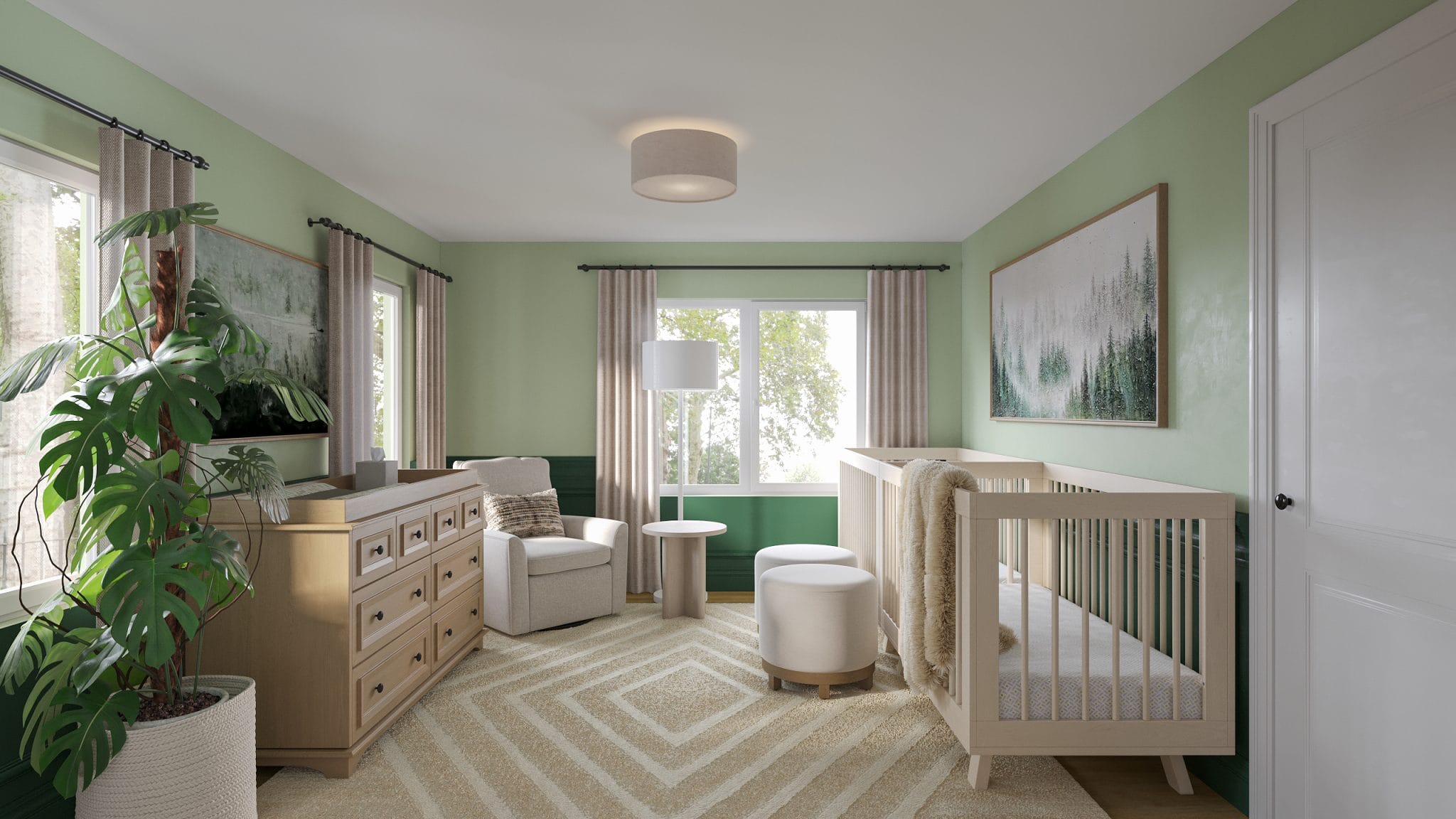 Before & After: Adorable Forest-Themed Nursery