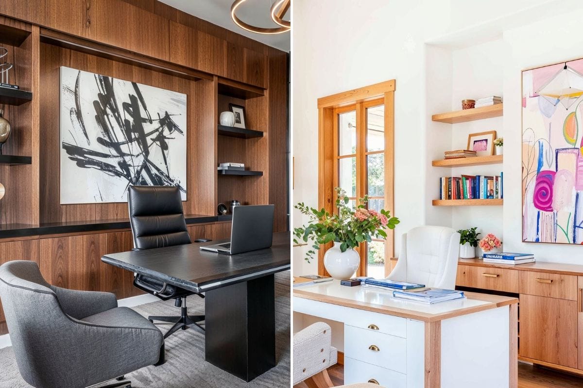 Before & After: His and Hers Home Office Design