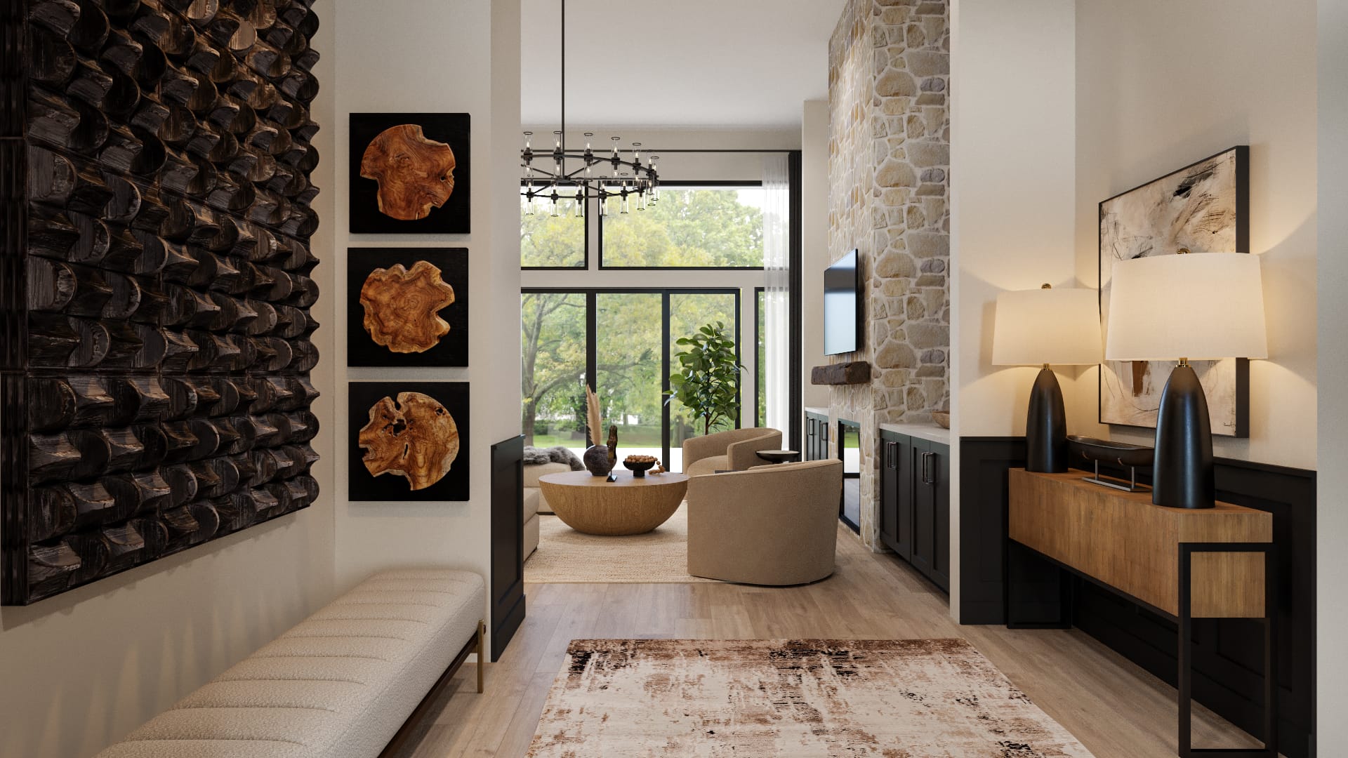 Before & After: Welcoming Modern Cottage Interior Design - Decorilla ...