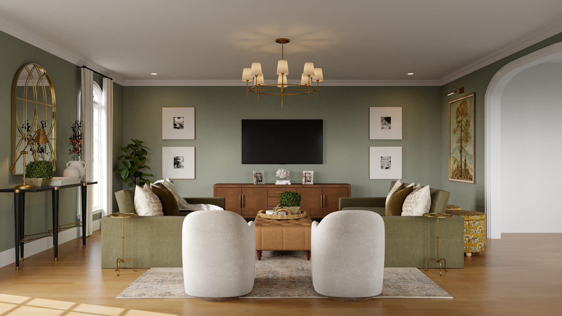Before & After: Impressive Eclectic Glam Interior Design - Decorilla ...