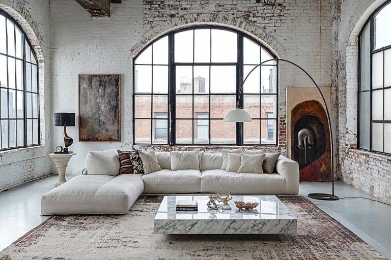 View of Industrial Chic Design: Combining Raw Elements with Elegant Style ...