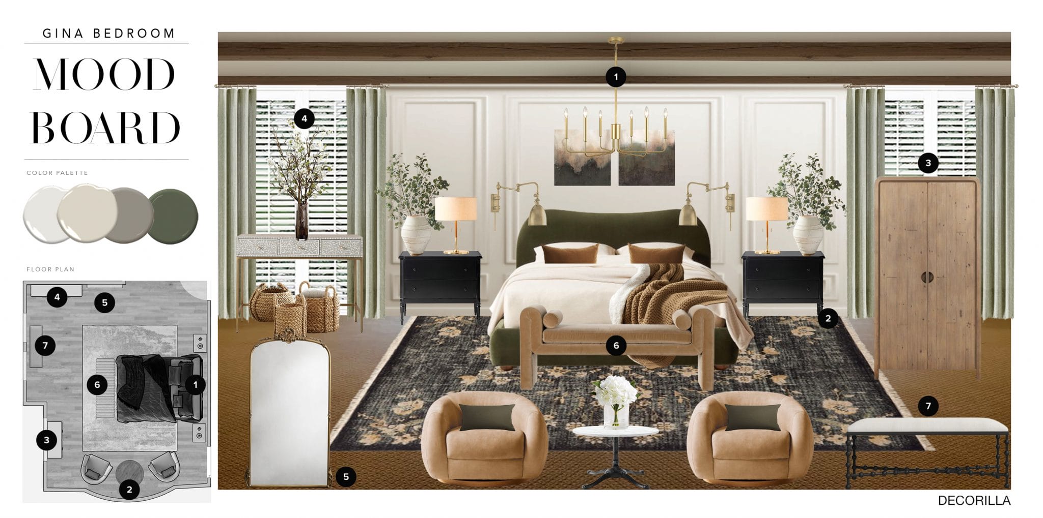 Before & After: Modern Vintage Bedroom Design