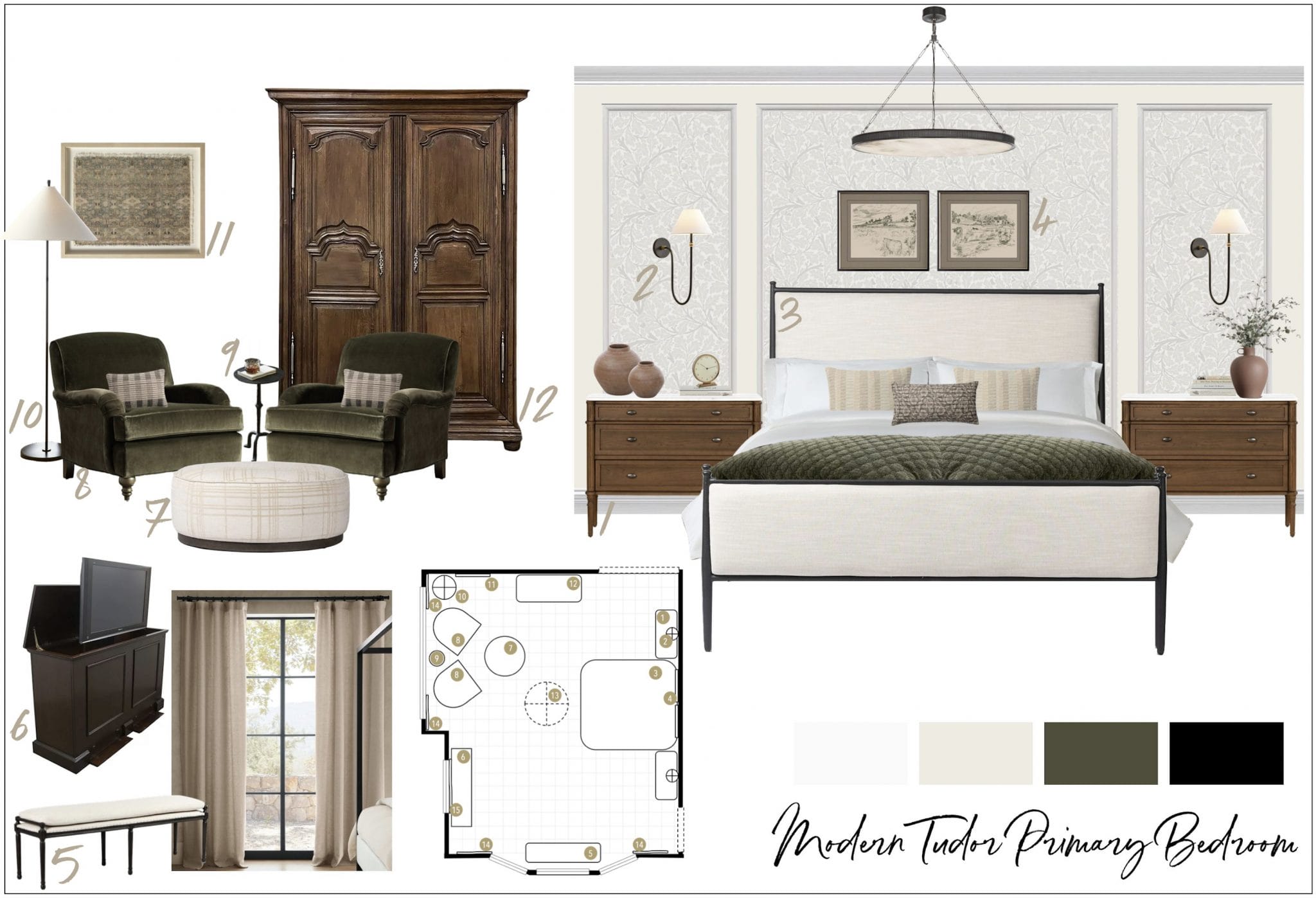 Before & After: Modern Vintage Bedroom Design