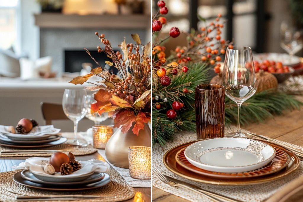 Thanksgiving table setting and decoration ideas by Decorilla