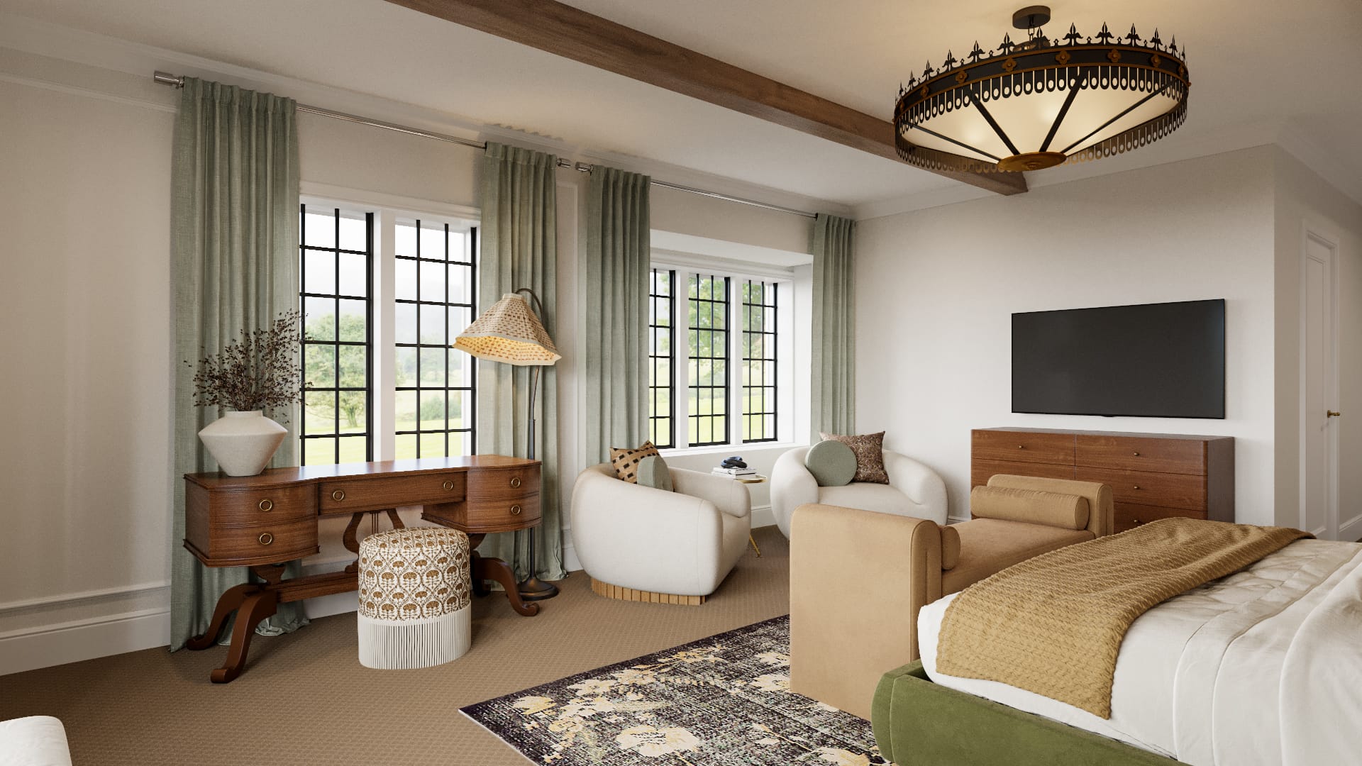 Before & After: Modern Vintage Bedroom Design