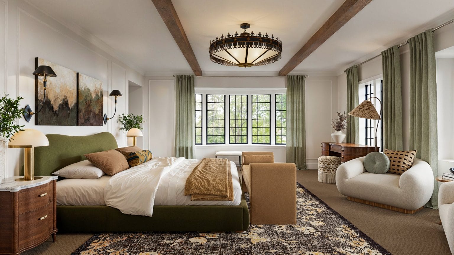 Before & After Modern Vintage Bedroom Design Decorilla Online