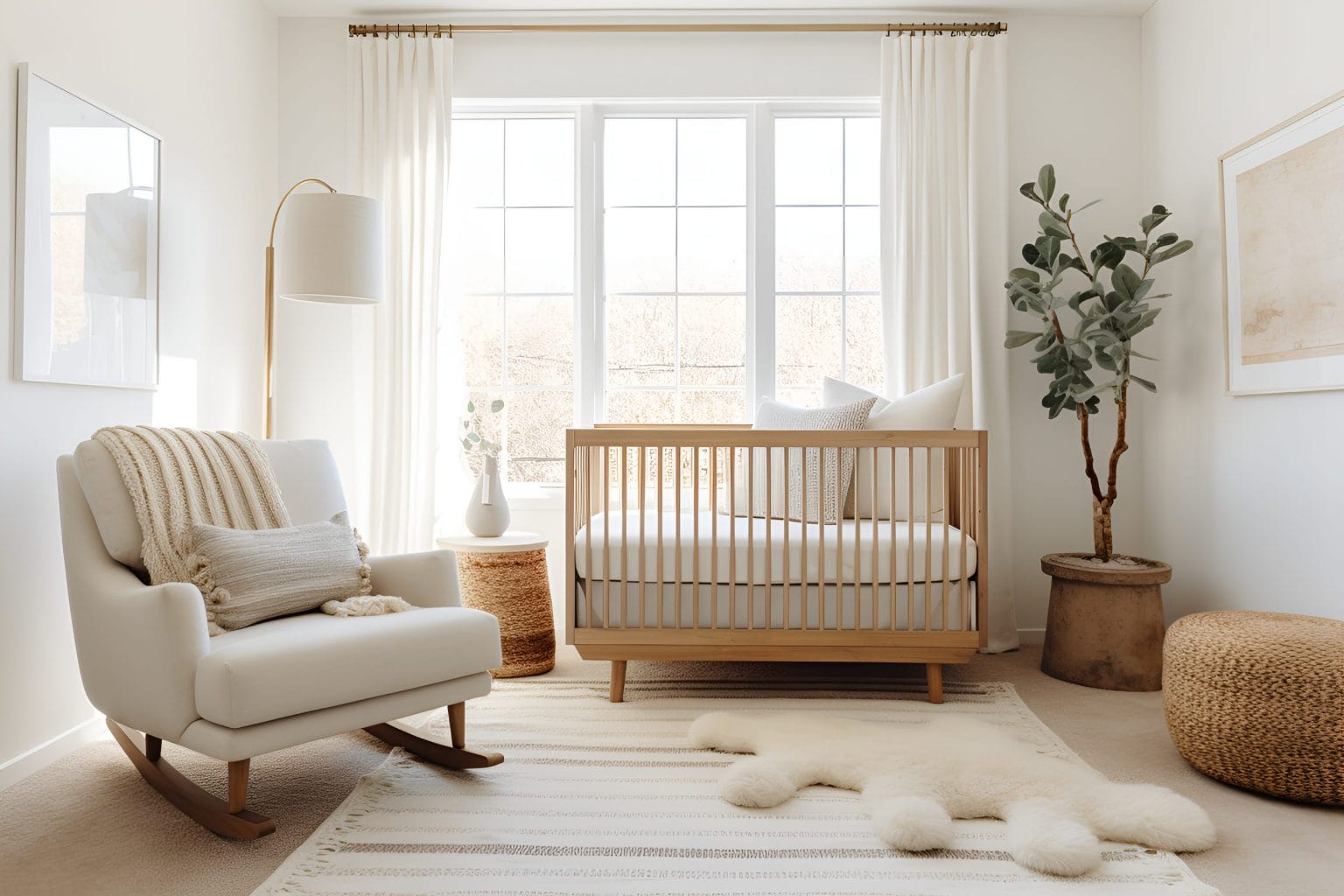 Curated visual reference: Before After Cozy Neutral Nursery Designs Photo Inspiration