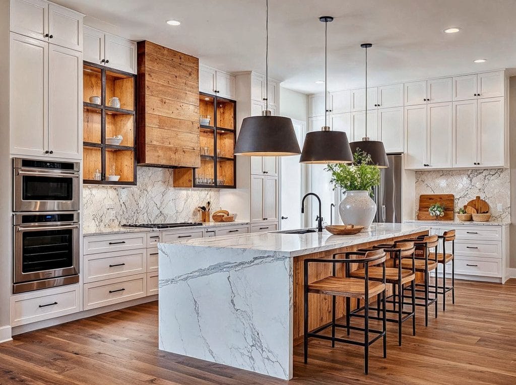 Industrial elements in a contemporary kitchen by Decorilla