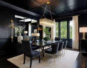 Luxury glam dining room by Decorilla