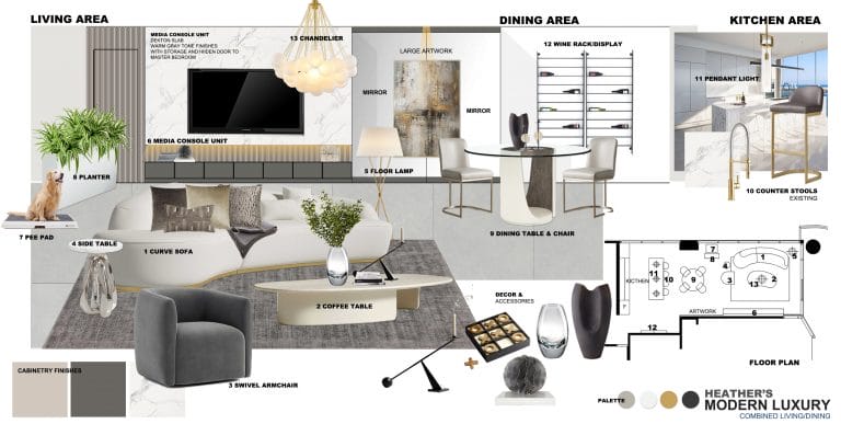 Before & After: Luxe Miami Interior Style - Decorilla Online Interior ...