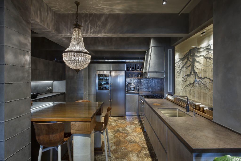 Eclectic kitchen wall texture style by DECORILLA designer, Meric S.