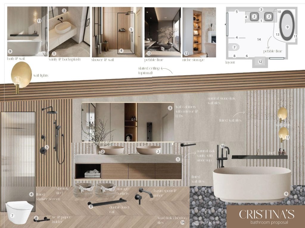 Preliminary proposal by Decorilla designer, Sharne L.