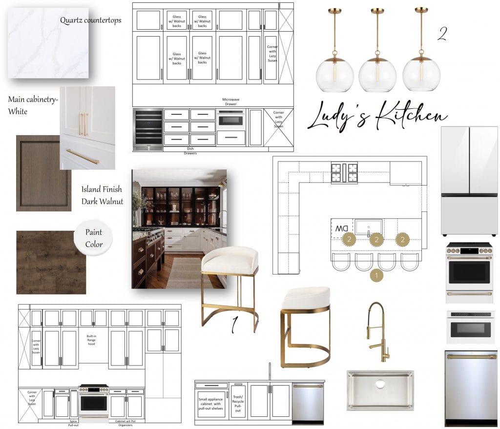 Preliminary proposal by Decorilla designer, Wanda P.