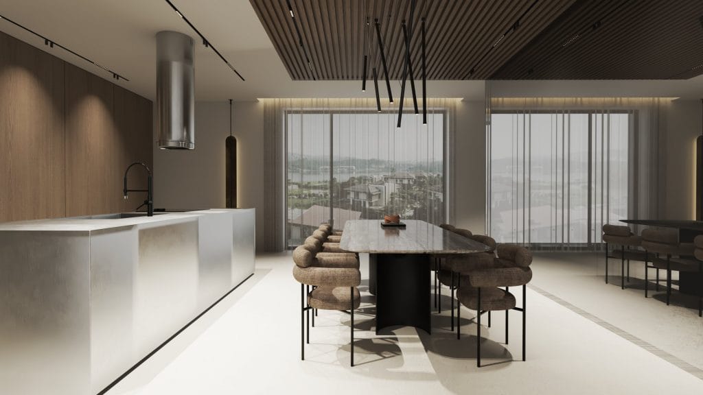 Thessaloniki interior design, dining room by Vagelis Bakas