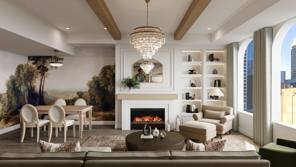 Classic contemporary interior design by Decorilla