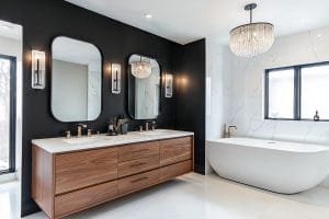 Contemporary master bathroom remodel by Decorilla