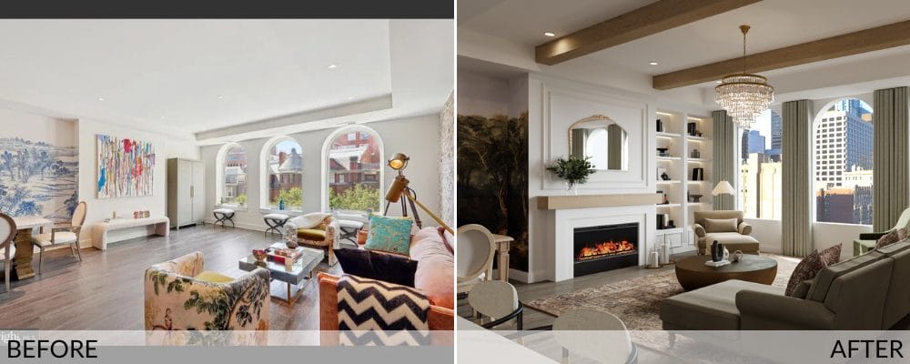 Living room before design by Decorilla