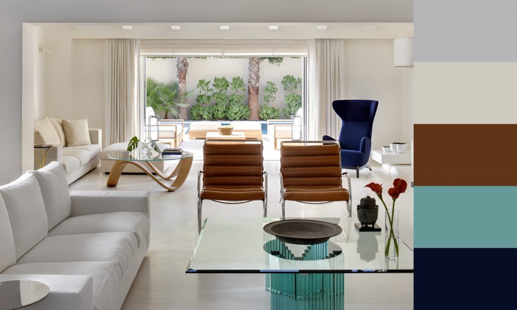 Living room color scheme ideas - living room color palette, by Decorilla designer, Catherine W.