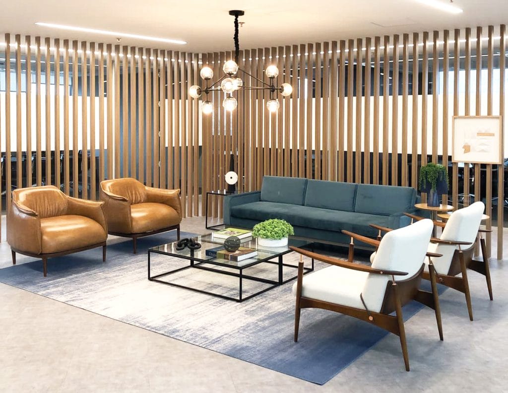 Luxury office by Decorilla office interior decorators Barbara C.