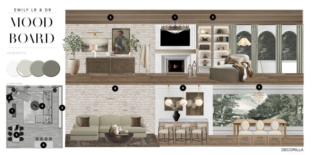 Preliminary proposal by Decorilla designer, Erika F.