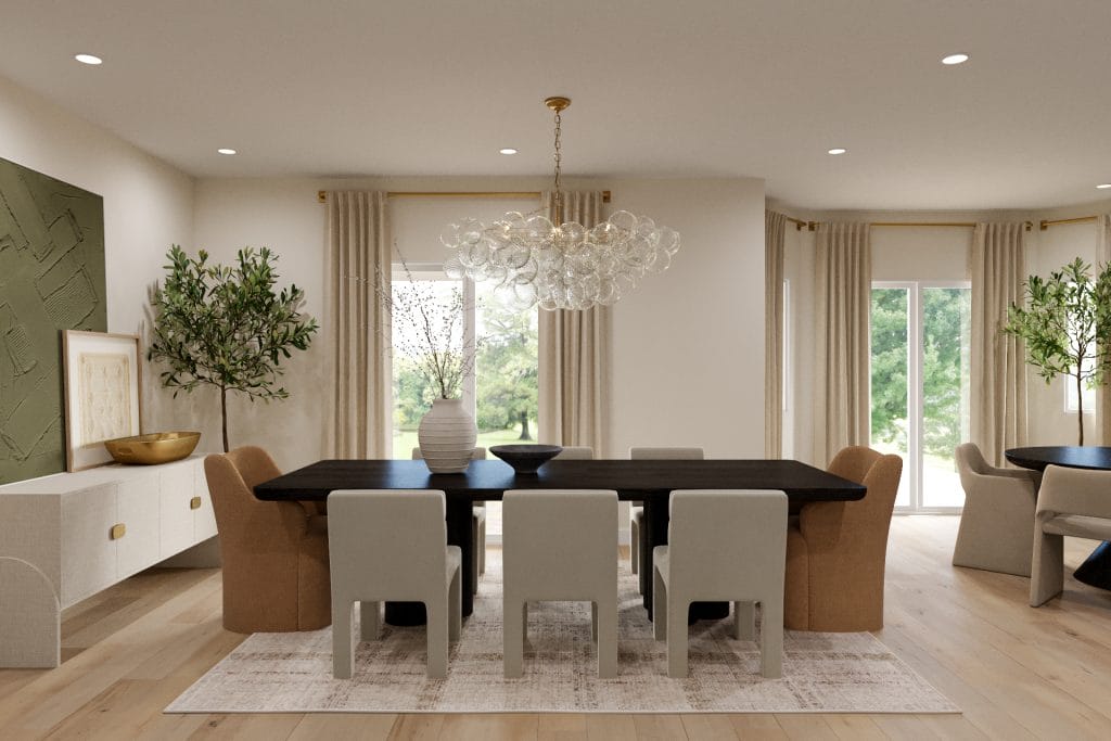 Bespoke dining room interior design by Decorilla