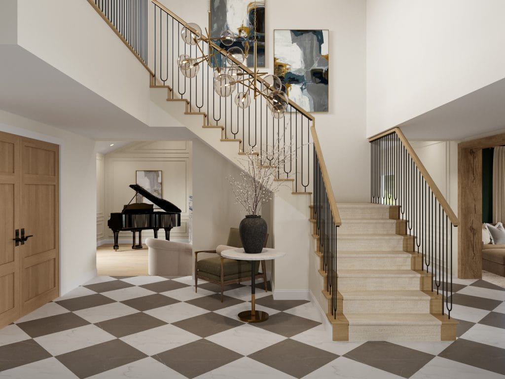 Bespoke entryway interior by Decorilla