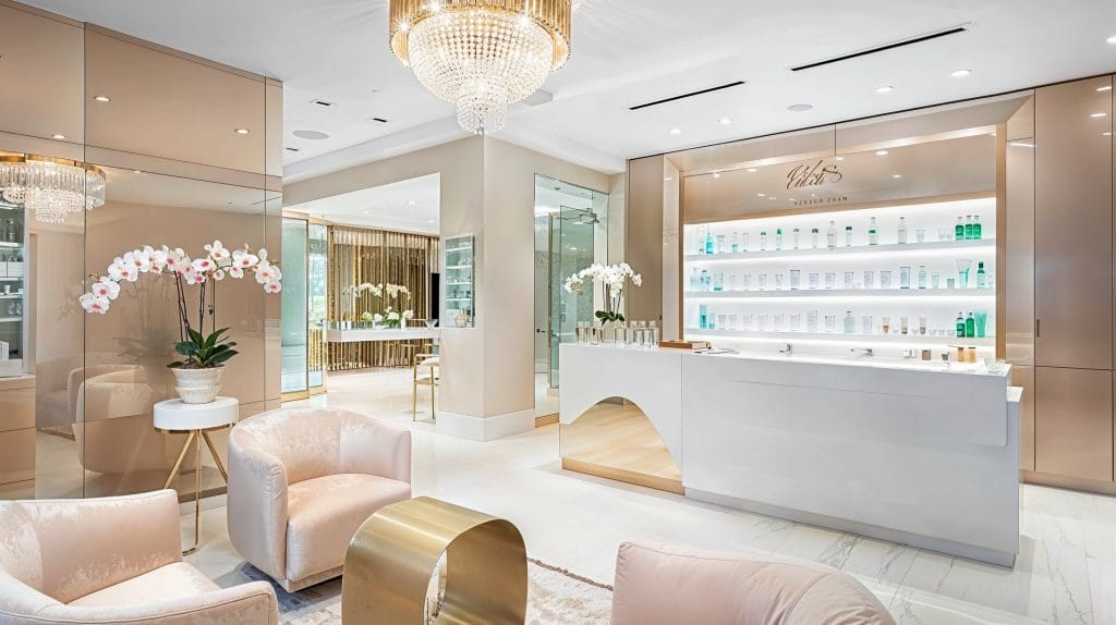 Commercial interior design built around light and texture, by Decorilla