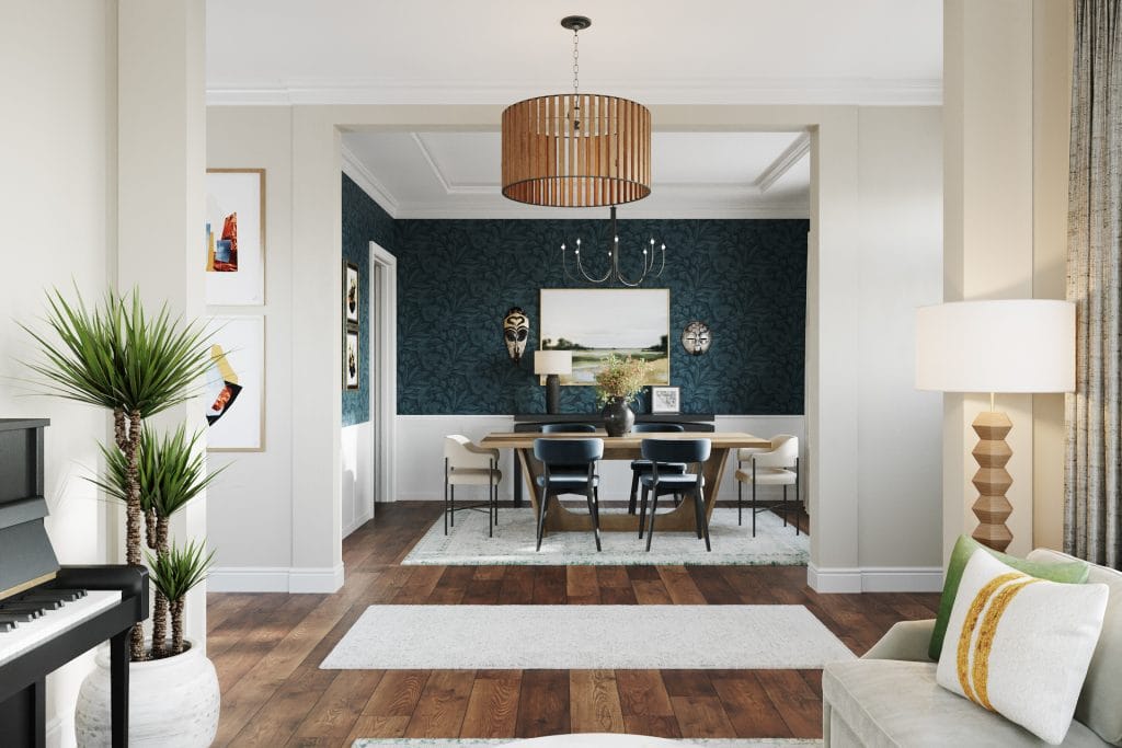 Craftsman entryway interior design by Decorilla