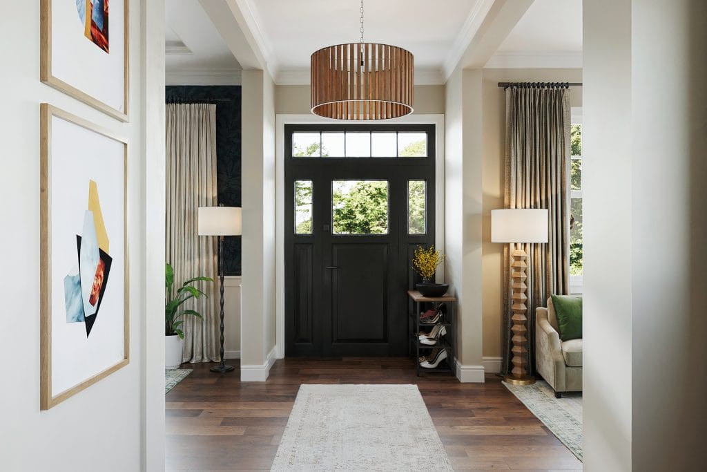 Matte finishes guide this Craftsman interior decor by Decorilla