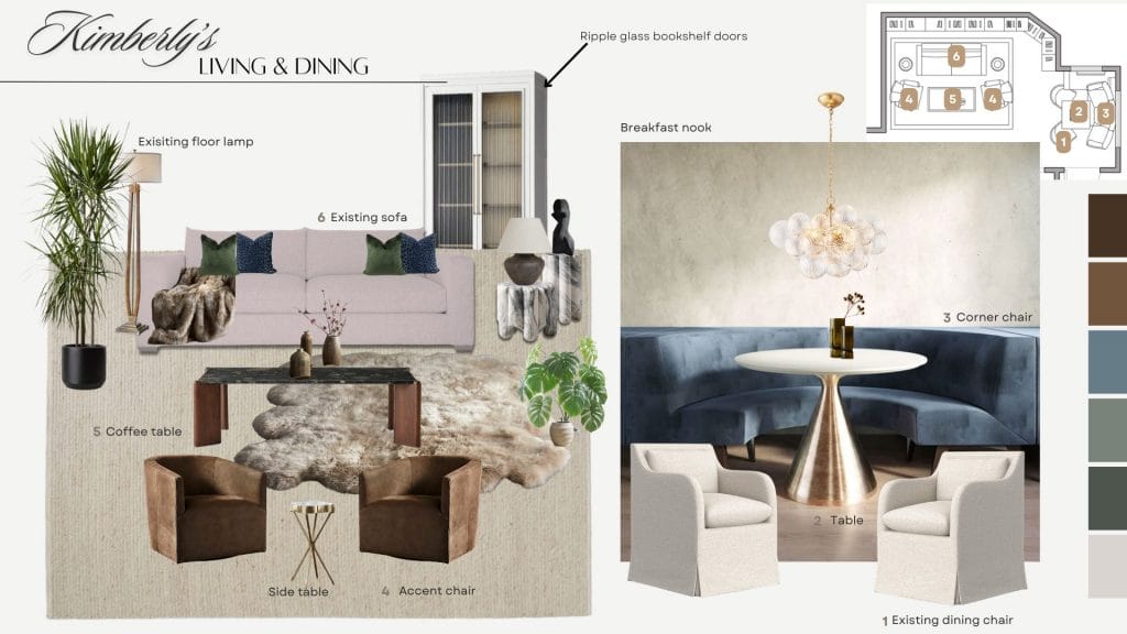 Preliminary proposal by Decorilla designer, Nora B.