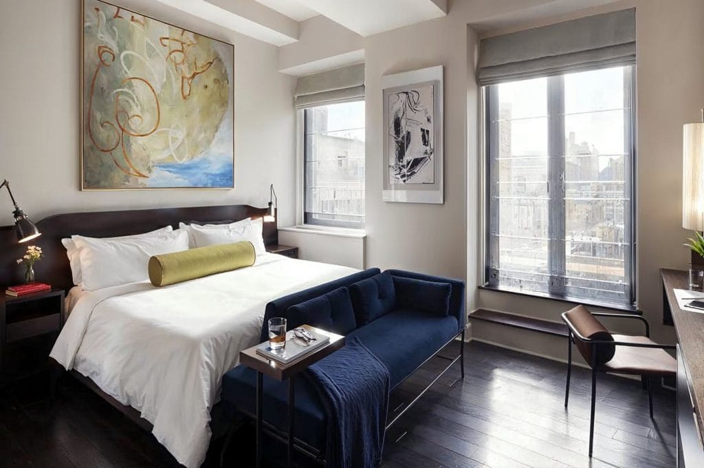 Modern bedroom lamp sconces by DECORILLA designer Joseph G.