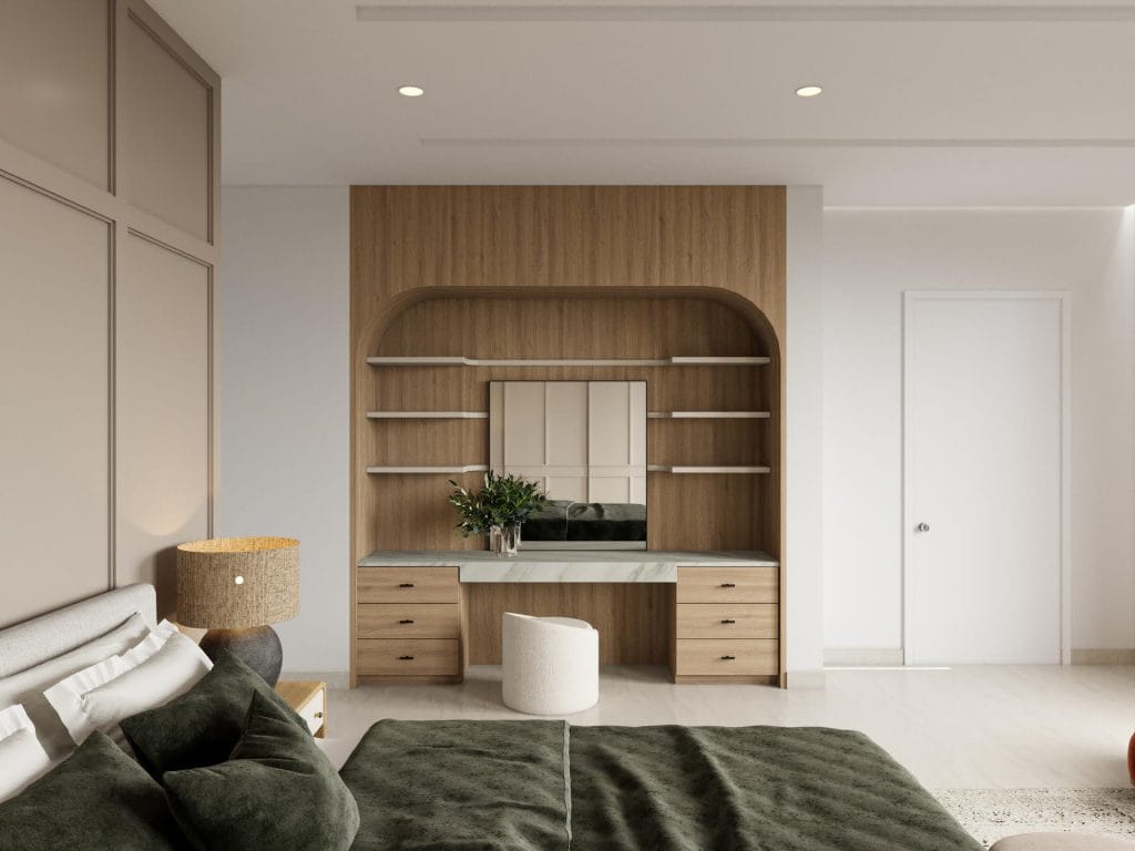 Modern neutral bedroom by Decorilla