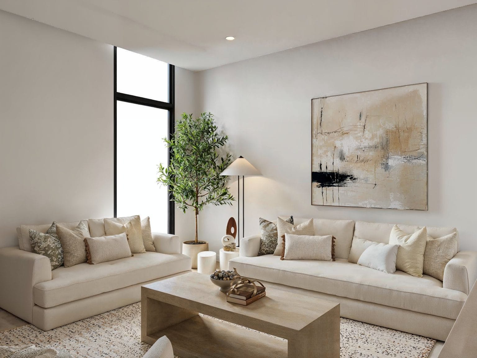 Before & After: Welcoming Modern Neutral Interior Design