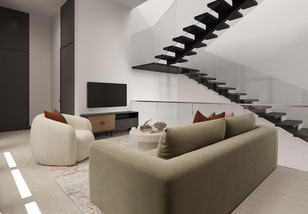 Modern neutral home deco by Decorilla