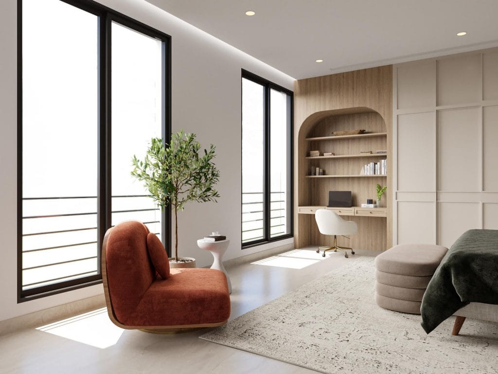 Modern neutral home deco by Decorilla